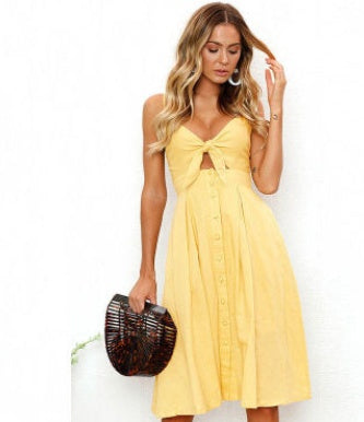 Summer Evening Party Midi Dress