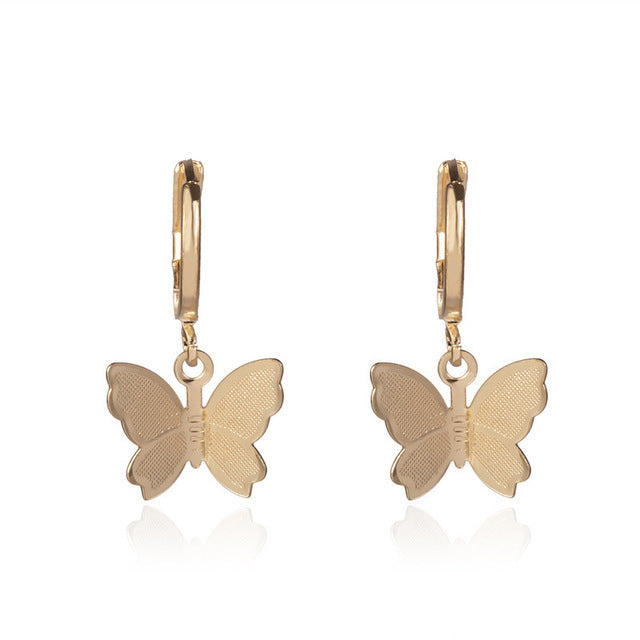 Diamond Pearl Butterfly Earrings