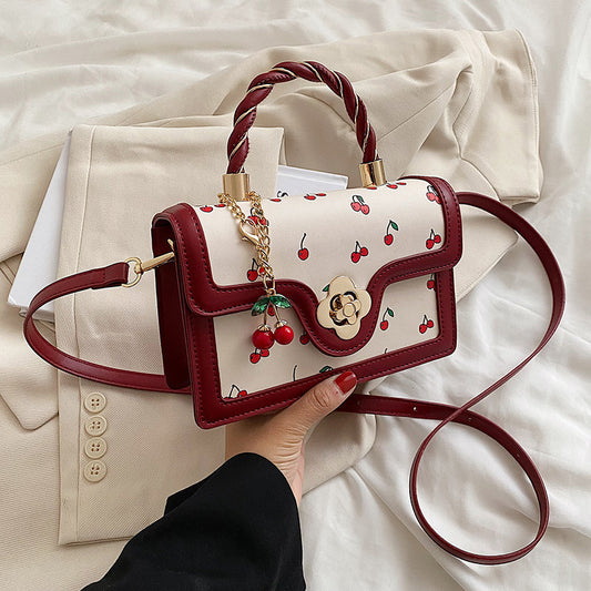 Cute Cherry Small Square Bag