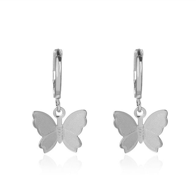 Diamond Pearl Butterfly Earrings