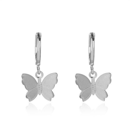 Diamond Pearl Butterfly Earrings