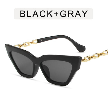 Chain Cat Eye Sunglasses For Women