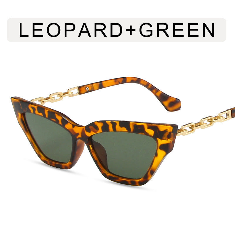 Chain Cat Eye Sunglasses For Women